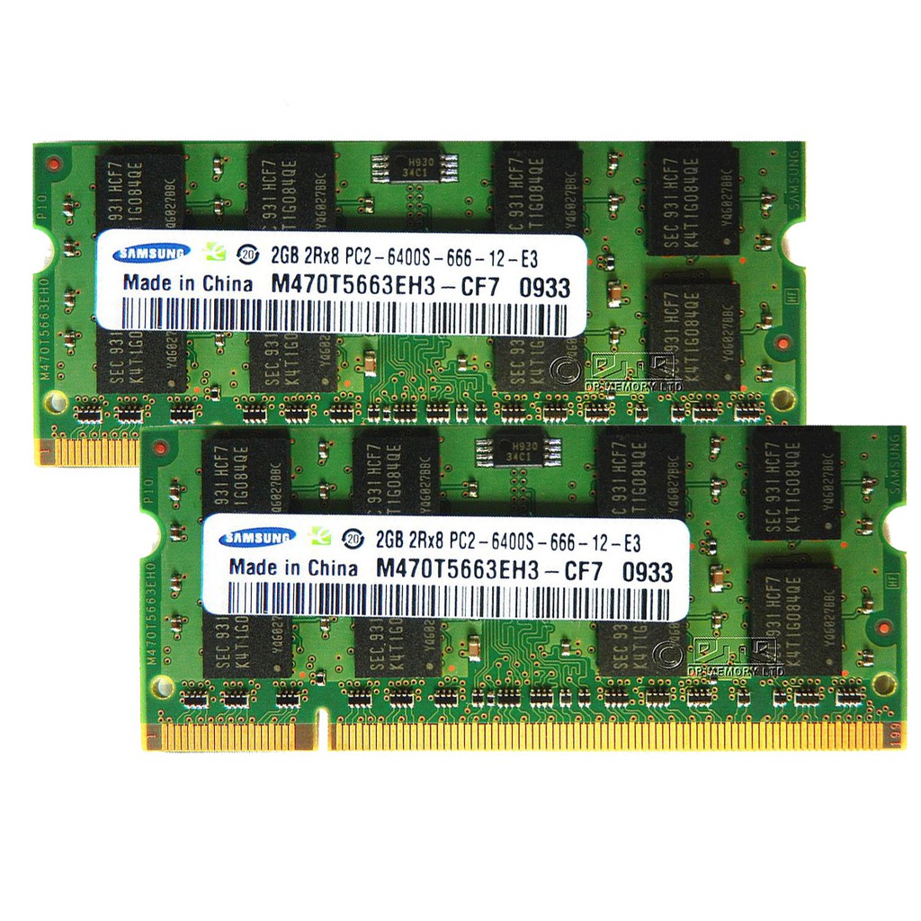 Thẻ Nhớ 1gb 2gb 4gb  ddr2 800 pc2-6400s 800mhz Cho laptop samsung
