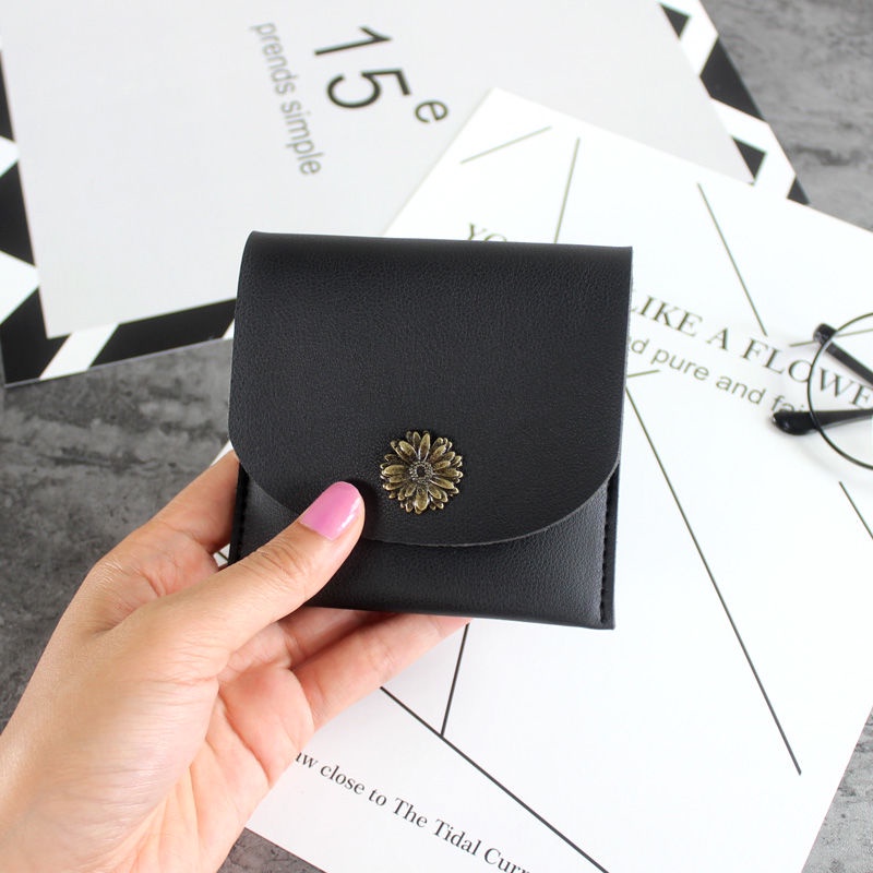 Ví ngắn đơn giản thời trang retro 2021