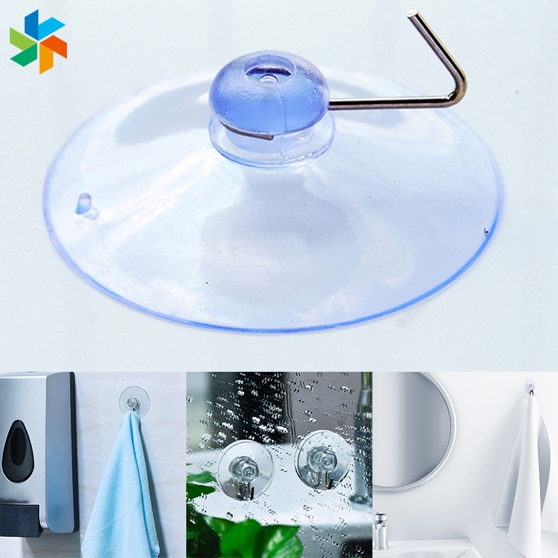 Móc Treo Khăn Tắm / Đồ Dùng Nhà Bếp Có Giác Hút Trong Suốt 45mm JP6 Tiện Dụng
