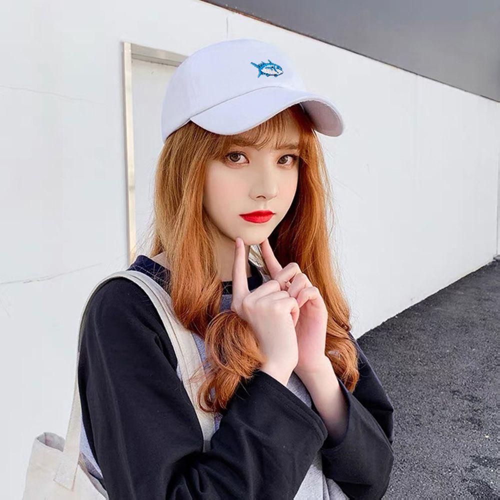 JARRED Mũ Lưỡi Trai Cotton Chống Nắng Vành Cong Có Thể Điều Chỉnh Phong Cách Hip Hop Cho Nữ