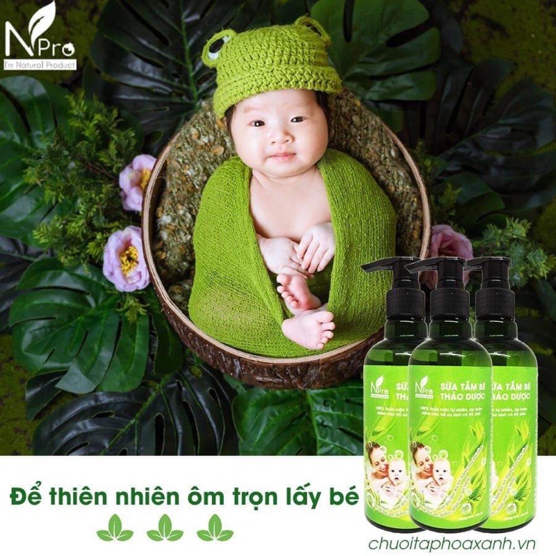 Sữa tắm thảo dược Npro - dưỡng ẩm dịu nhẹ cho cả trẻ sơ sinh