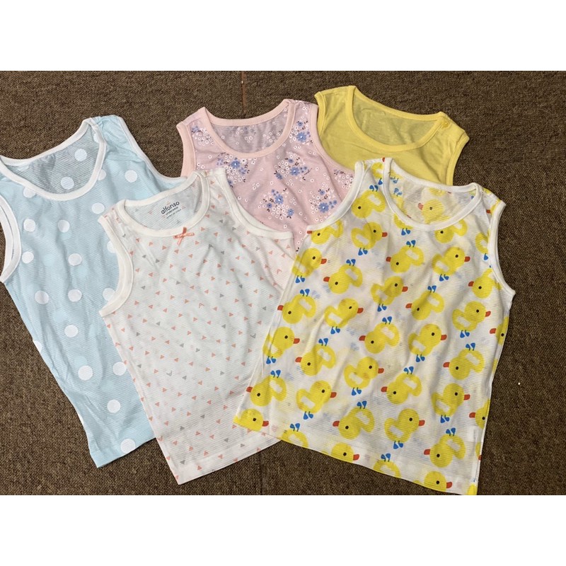 áo ba lỗ xuất hàn bé trai bé gái size 90-130