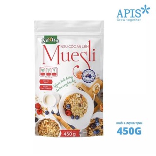 1 TÚI NGŨ CỐC ĂN LIỀN MUESLI NAVITA 450G
