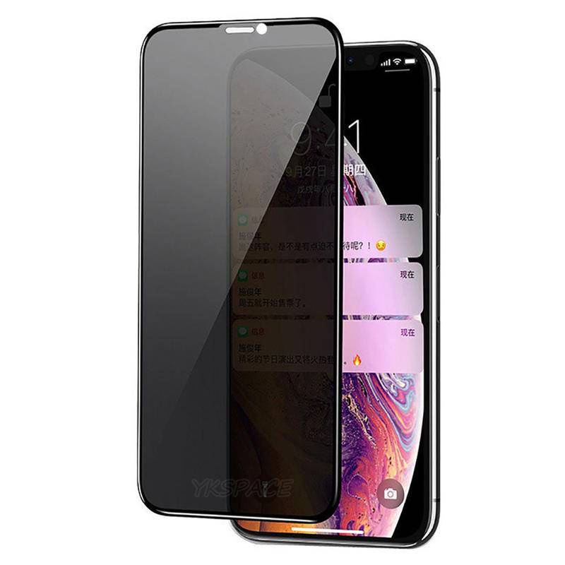 Kính Cường Lực 3D Viền Cong Bảo Vệ Màn Hình Chống Nhìn Trộm Cho IPhone 14 13 11 12 Pro Max Plus Mini 7 8 Plus X XS Max XR SE 2020