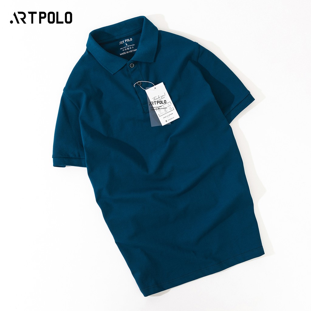 Áo thun Polo Nam cổ bẻ vải Cá sấu Cotton trẻ trung màu Cổ Vịt PLCV - ARTPOLO | BigBuy360 - bigbuy360.vn