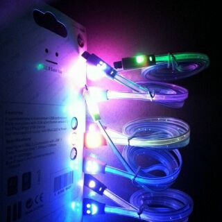 Cáp Sạc Androi Dây Led Dạ Quang