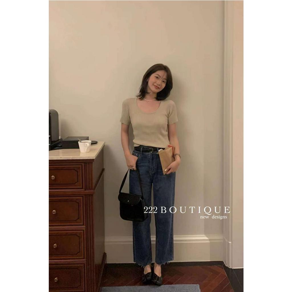 Áo ôm cổ U sâu LC 8608