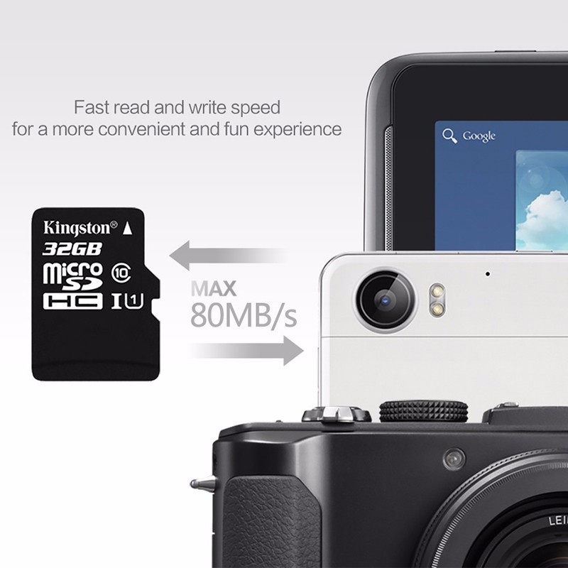 Thẻ Nhớ Micro sd TF Class10 80MB / s 16GB / 32GB / 64GB / 128GB / 256GB Hiệu KINGSTON