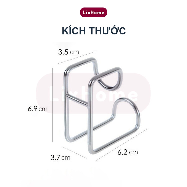 Móc treo chậu dán tường đa năng Inox 304, dùng treo thau chậu nhà tắm, nhà bếp không cần khoan đục LMC1 - LixHome