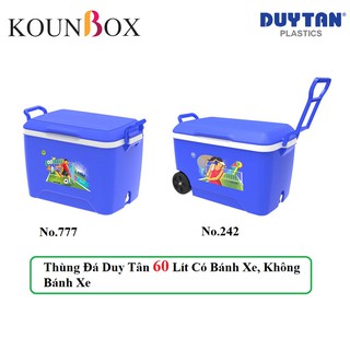 Thùng Đá Duy Tân 60 Lít Có Bánh Xe, Không Bánh Xe