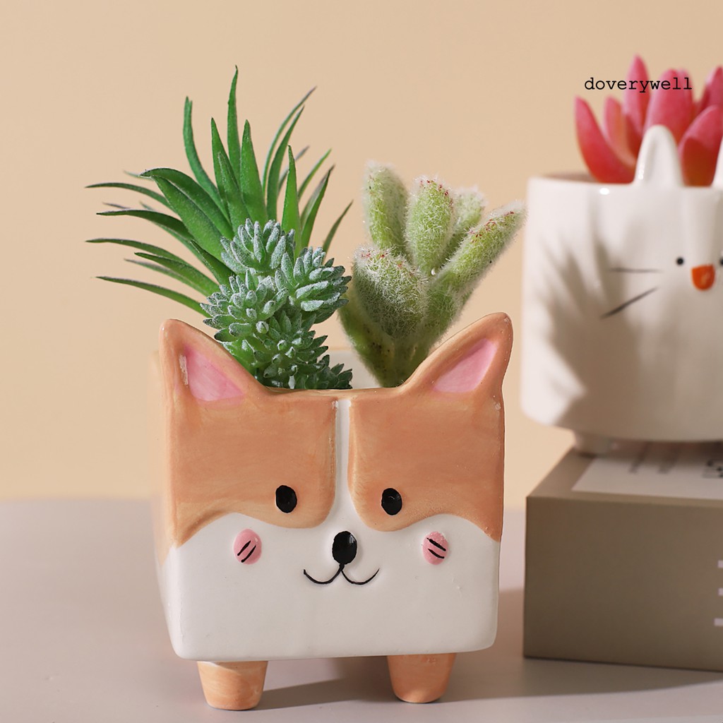 Chậu Hoa Bằng Sứ Hình Chú Nhím Đáng Yêu Xinh Xắn