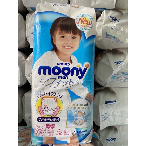 [ Mua 5 gói tặng 1 bộ lego]Tã dán/ Tã quần Moony các size Nb90/ S84/ L44/ XL38/ XXL26