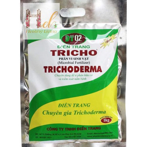 Chế Phẩm Men Vi Sinh Nấm Trichoderma Loại 1kg Điền Trang - Tricho 1000g Ủ Phân Bón Hữu Cơ Trồng Rau Sạch Bằng Đất Sạch