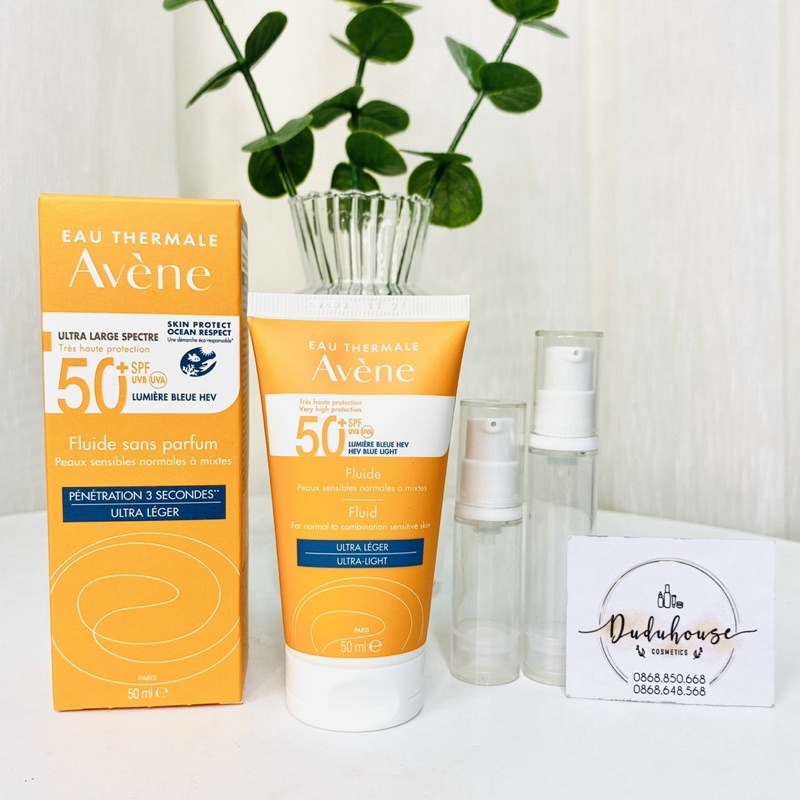 Kem chống nắng Avene Dry Touch Fluide/Cleanace SPF50+ 50ml