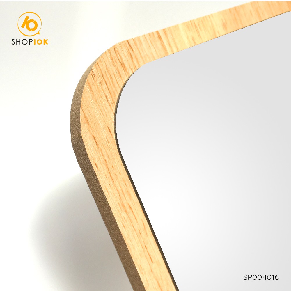 Gương gỗ để bàn trang điểm tặng kèm bút dạ trắng SHOP10K - SP004016