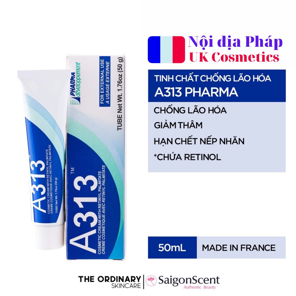 < Date Mới > Kem Retinol A313 giảm mụn, xóa mờ vết thâm, giảm nhăn da và trẻ hóa da hiệu quả