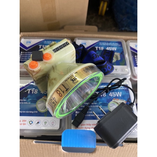 Đèn đội đầu chống nước T18 - Đèn đội đầu chuyên thợ lặn