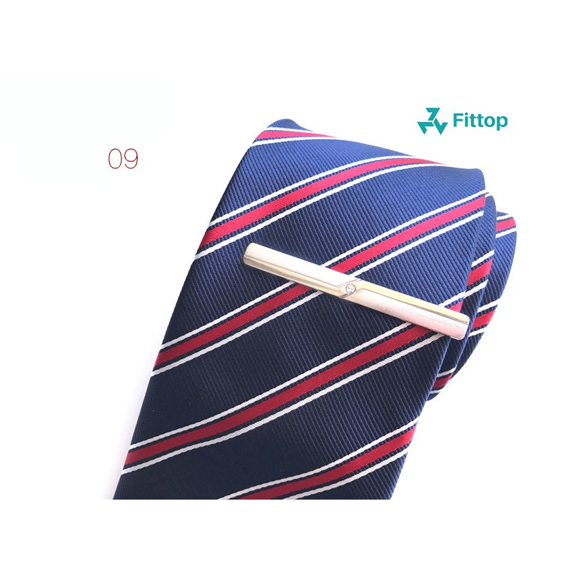 Kẹp Cố Định Cà Vạt TRẮNG FITTOP KEPCAVAT-009 Màu Bạc