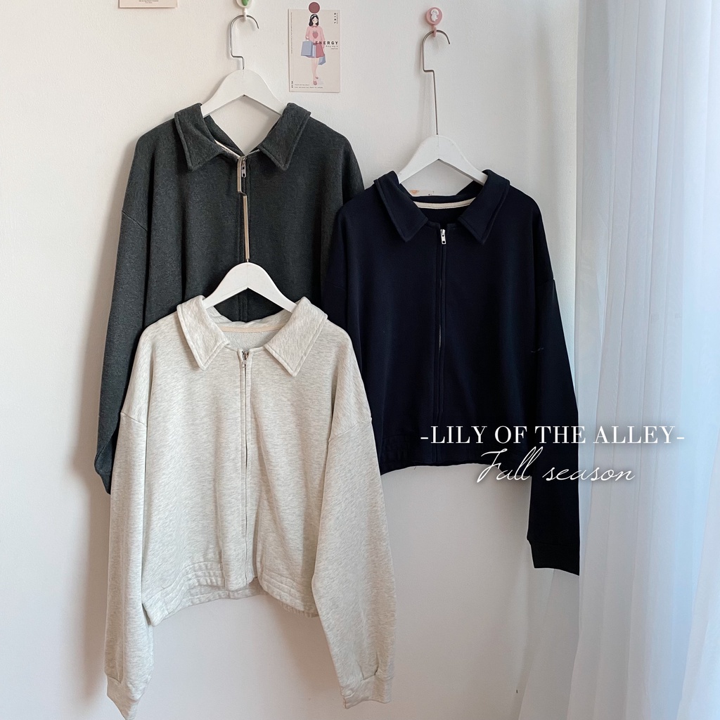 Áo khoác basic cổ bẻ