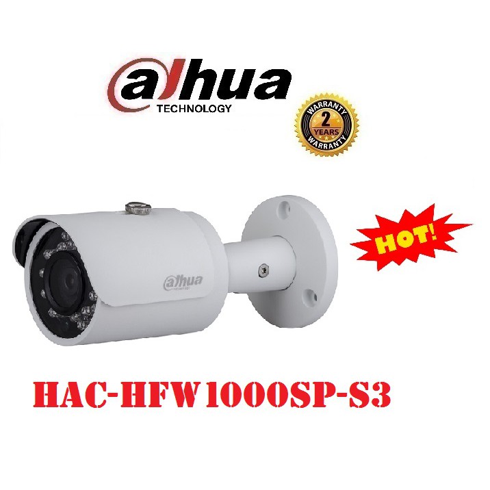 Camera 4IN1 hồng ngoại 1.0 Megapixel DAHUA HAC-HFW1000SP-S3