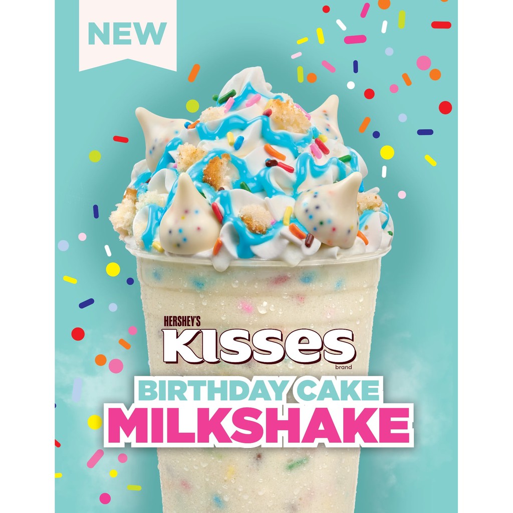 Socola sữa Hershey's Kisses Birthday Cake gói 283gr của Mỹ vị kem sữa tươi, date 08/22