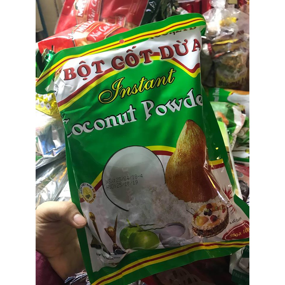 Túi bột cốt dừa 500g (trong chia thành 10 túi nhỏ)
