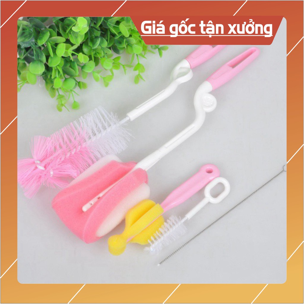 Sẵn hàng combo 10 bộ dụng cụ cọ bình , ly 5 chi tiết .