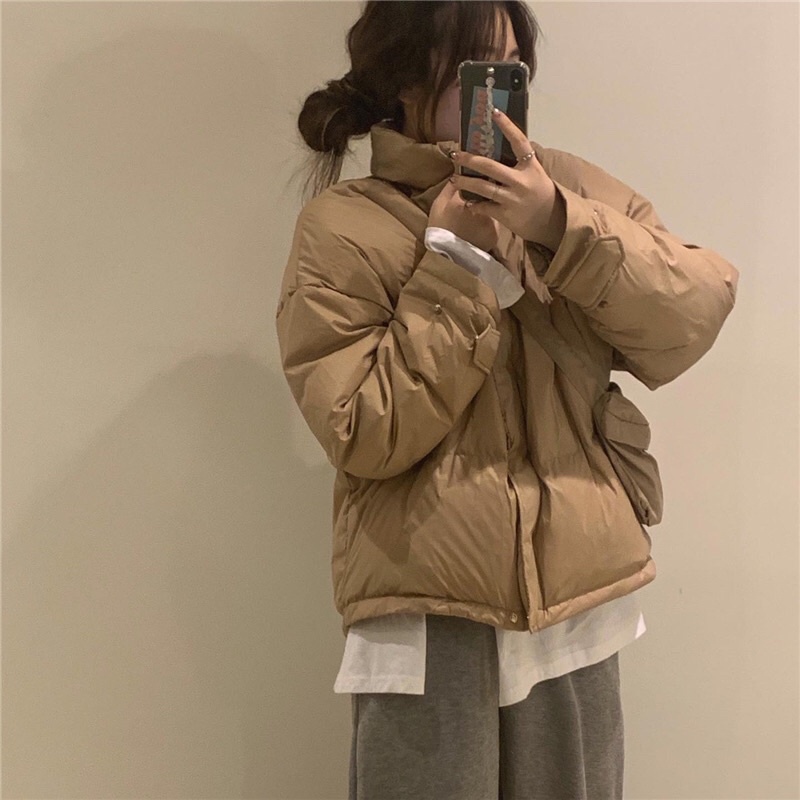 ÁO KHOÁC PHAO BÉO KÈM TÚI BAO TỬ ULZZANG