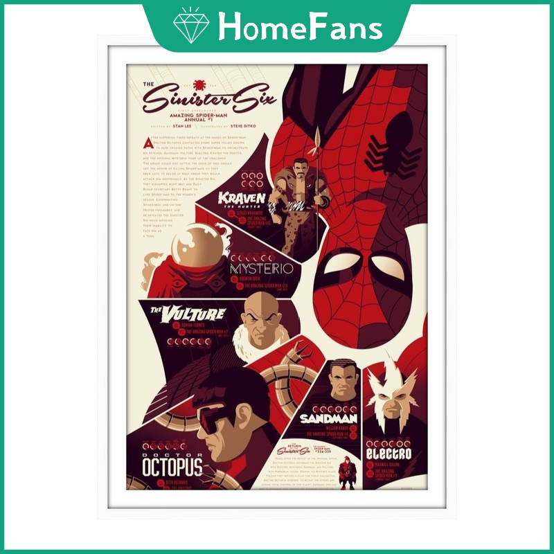 Bộ tranh đính đá 5D họa tiết Marvel Avengers Spiderman Iron Man độc đáo DIY dùng trang trí nhà cửa