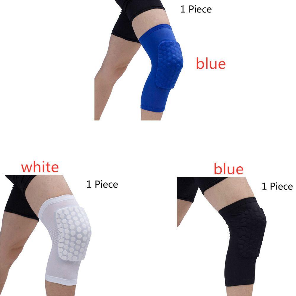 1 Miếng Đệm Đầu Gối Hình Tổ Ong Co Giãn Hỗ Trợ Chạy Bộ
