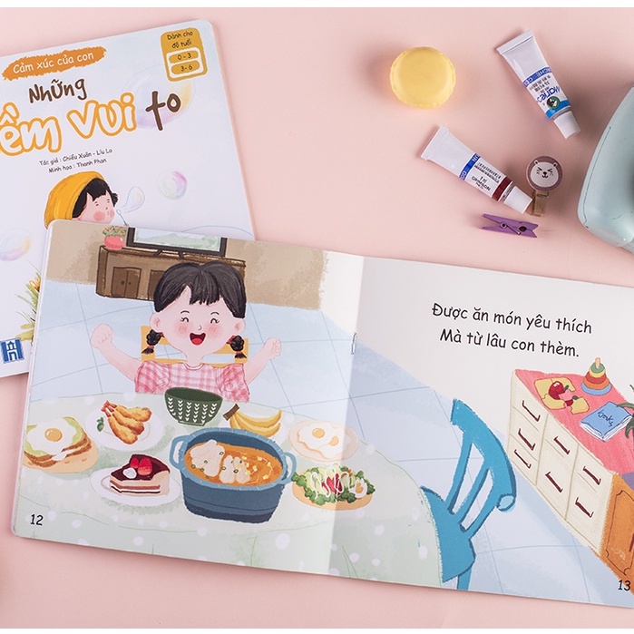 Bộ sách Cảm Xúc Của Con 4 cuốn - Sách Đọc to cho bé 0-6 tuổi