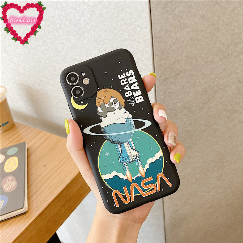 NASA ốp điện thoại In Hình We Bare Bears Cho Iphone 11 12 12mini Pro Max Iphone 6 6s 7 8 Plus X Xr Xs Max Se