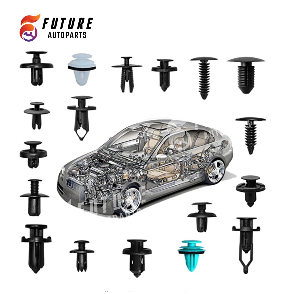 Set 299 chiếc vít nhựa, chốt nở nhựa thông dụng cho xe hơi - Future Autoparts