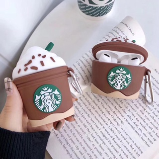 Vỏ Bảo Vệ Hộp Sạc Tai Nghe Bluetooth Airpods 1 / 2 / 3 Pro Bằng Silicon Hình Starbucks Nàng Tiên Cá Cổ Điển