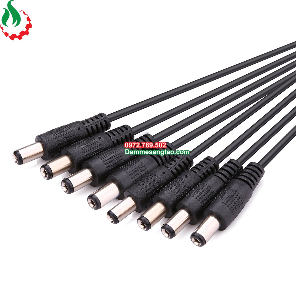 DMST Dây nguồn DC cái ra nhiều Jack nguồn đực DC (5.5mm x 2.1mm)