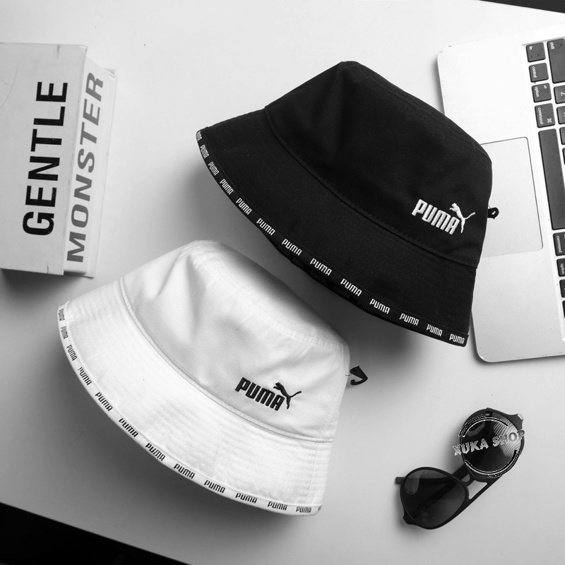 Mũ nón bucket bo Puma đơn giản tinh tế thêu logo hàng VNXK