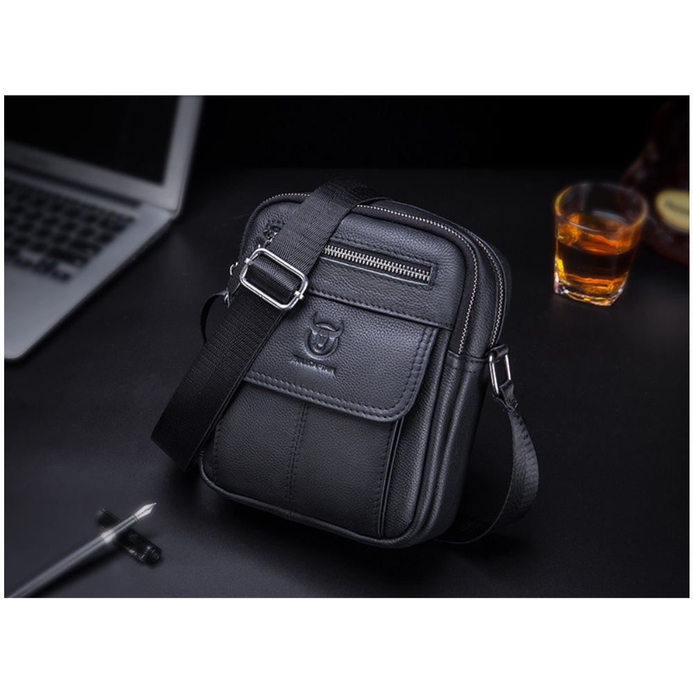 Túi đeo chéo nam 100% da bò thật cao cấp phong cách mới