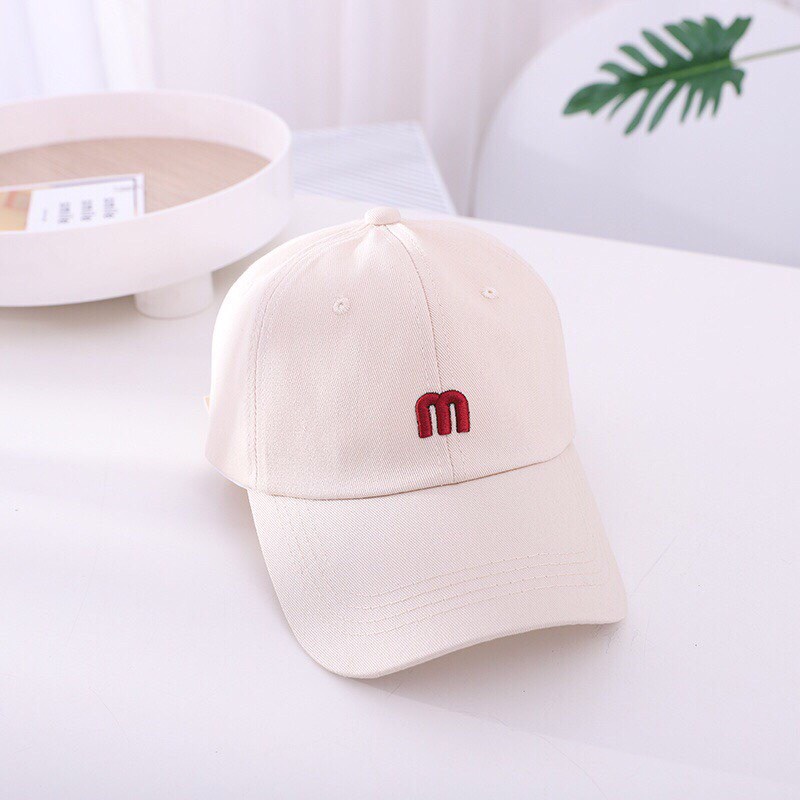 Mũ Lưỡi Trai Thêu Chữ M 3D Thời Trang Mùa Hè Năng Động SV-27