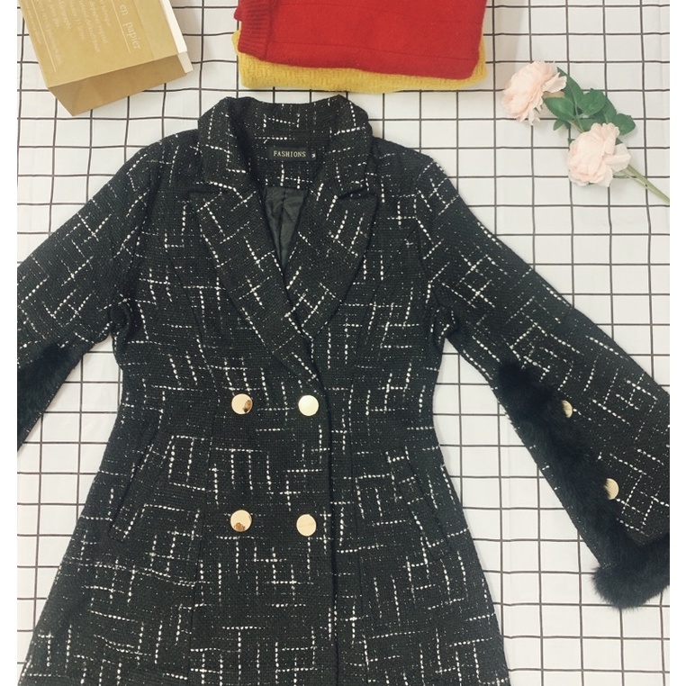Áo khoác dạ tweed siêu sang chảnh | BigBuy360 - bigbuy360.vn