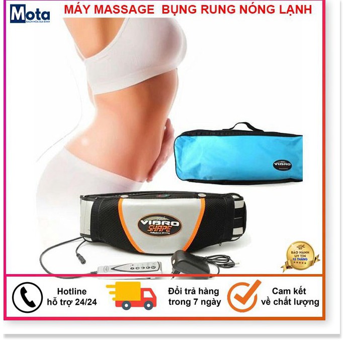 Máy Massage Bụng - Đai massage bụng giảm mỡ Vibro Shape - Chế độ rung nóng hiệu quả nhanh chóng