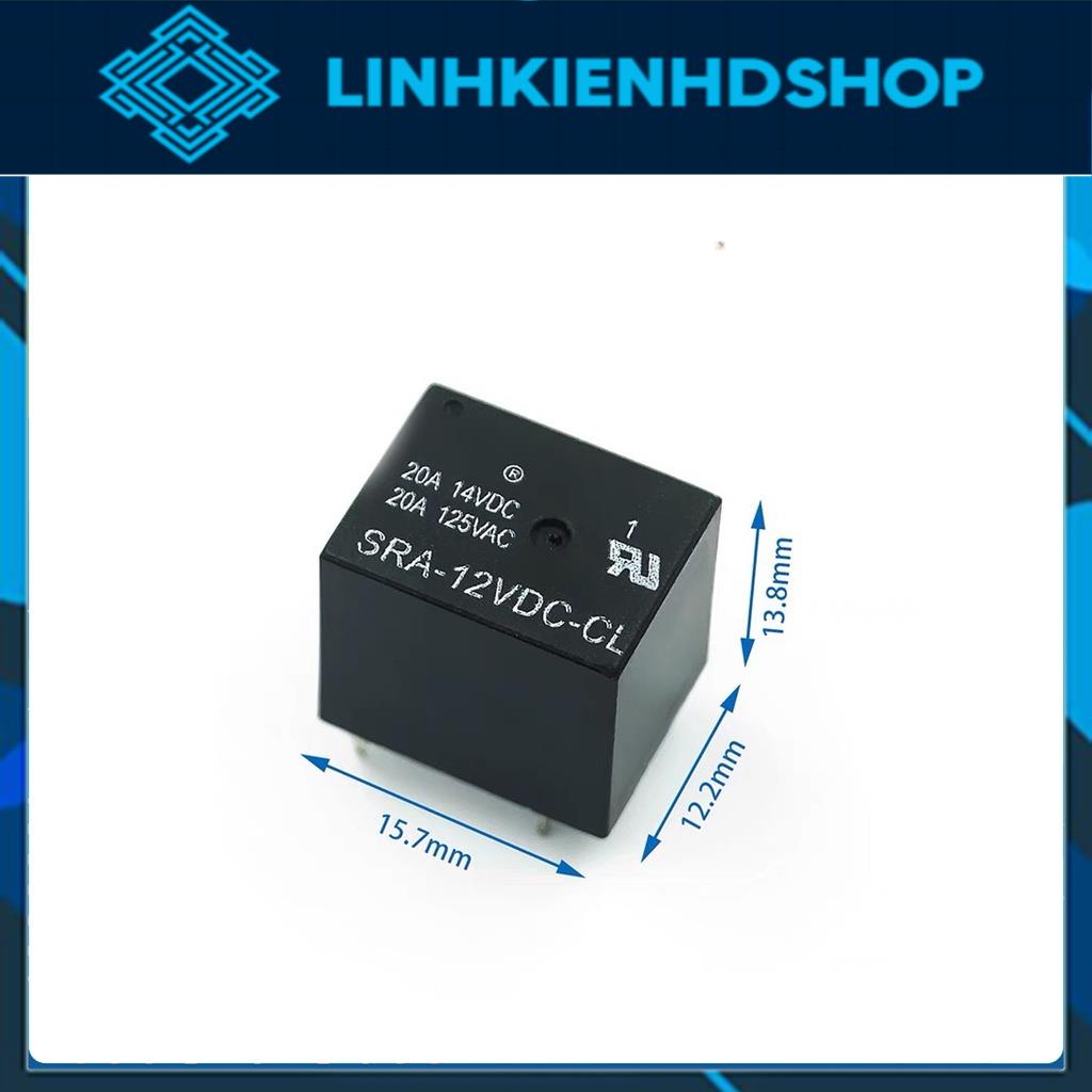 Relay Songle SRA 5V/ 12V/ 24V 20A 5 chân/ rờ le Songle SRA 20A/ relay SRA