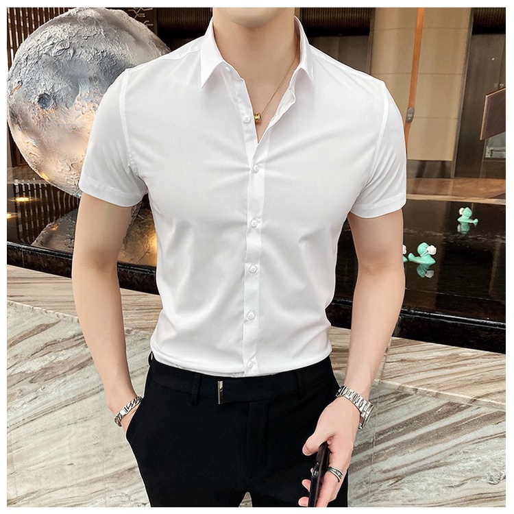 Áo sơ mi nam ngắn tay 💠 GIÁ SỐC 💠 áo sơ mi Bagy thiết kế đơn giản và toát lên vẻ lịch lãm tinh tế