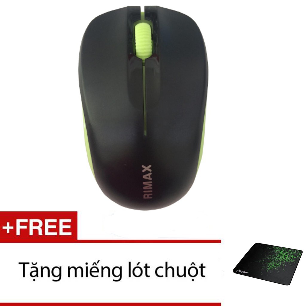 [Mã ELFLASH5 giảm 20K đơn 50K] Chuột không dây Rimax V168 ( Tặng kèm tấm lót chuột Goliathus 20X25 cm )