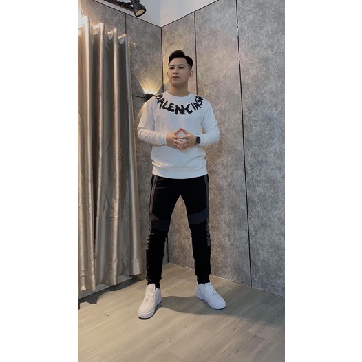 Áo nỉ nam dài tay kiểu dáng thể thao năng động