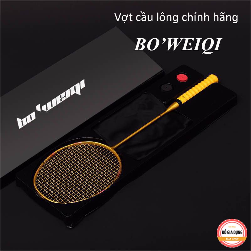 Bộ Vợt Cầu Lông Boweiqi Cao Cấp Chính Hãng – Vợt Cầu Lông Khung Carbon Siêu Bền, Siêu Nhẹ KÈM PHỤ KIỆN