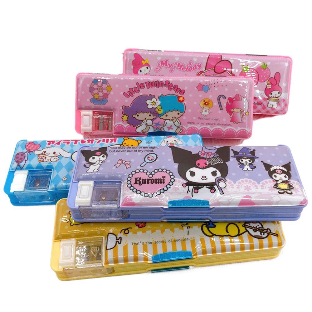Hộp Bút Họa Tiết Anime Kuromi My Melody Kawaii Dễ Thương Dùng Làm Quà Tặng Sinh Nhật Cho Bé Gái
