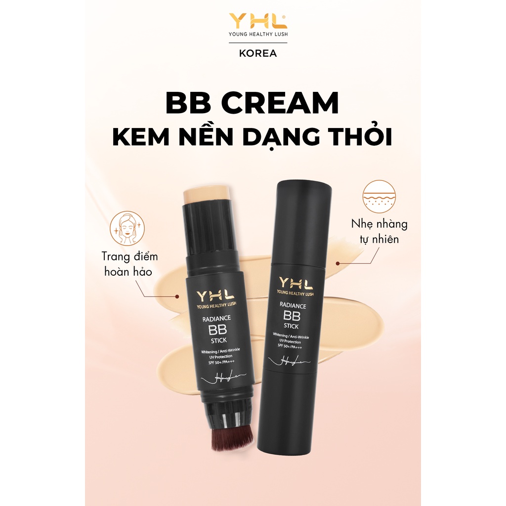 Kem nền BB Cream YHL 14g Mỏng Mịn, Nâng Tone Da Sáng Đều Màu (Hàng Chính Hãng)