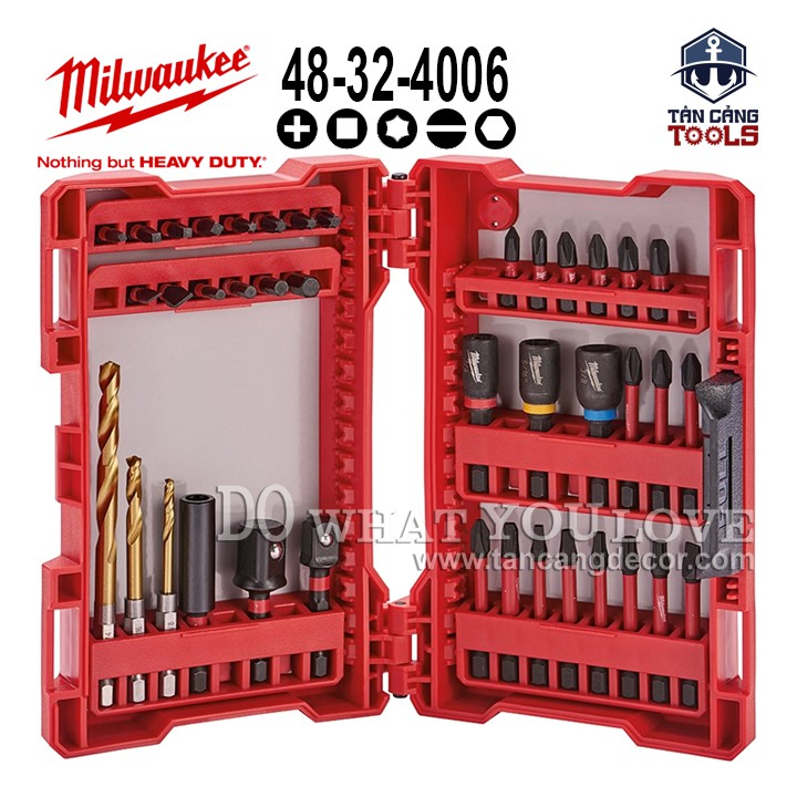 Combo Đa Năng 40 Chi Tiết Milwaukee Shockware 48-32-4006