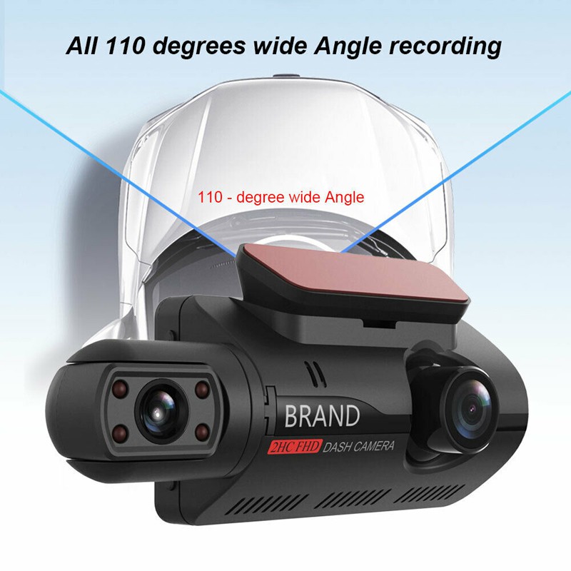 Camera có thể tháo rời A68 hỗ trợ đa ngôn ngữ ghi âm khi lái xe ô tô Phát hiện chuyển động có thể xoay Dash Cam IPS HD