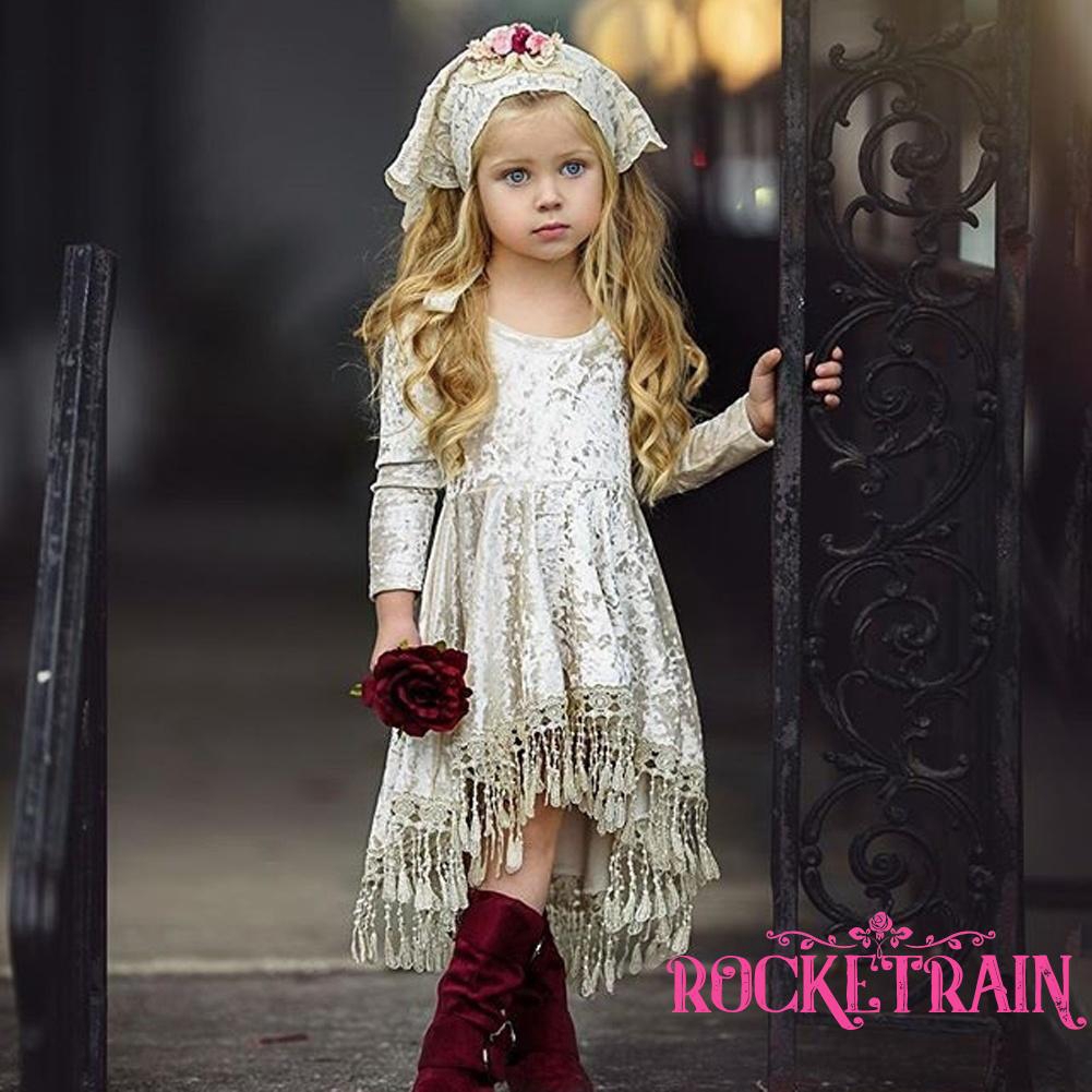 Đầm nhung xòe xinh xắn thời trang cho bé